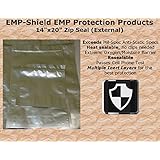 (5) EMP-Shield EMP Protection Bag Kits with Silica Gel Desiccant, Laptop Size 14"x20" Faraday Cage Electronics Shielding Anti-static