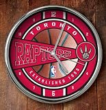 Toronto Raptors Chrome Clock