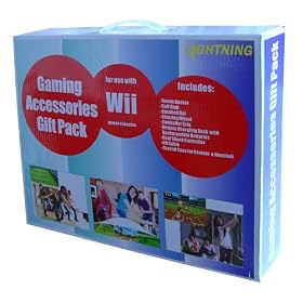 Ultimate Wii Sports Accessory Pack - Charging Stand & Batteries, HD Cable, Gamecube Controller, Crystal Covers, Steering Wheel & Much More