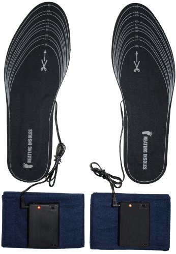 Ultrasport Thermosohle - patentierte Schuhheizung Set, flache Einlegesohlen - Größe 36-45