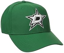 NHL Dallas Stars Basics Structured Adjustable Cap, One Size, Green
