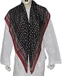 Silk Scarves Square Hand Painted Crepe 44 x 44 inches