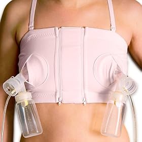 Simple Wishes Hands Free Pumping Bustier Bra, Soft Pink