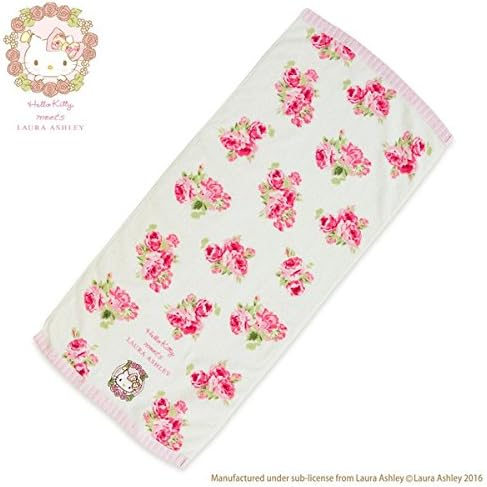 Hello Kitty face towel (Hello Kitty meets LAURA ASHLEY) (Japan Import)