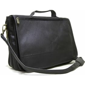 LeDonne Expandable Vacquetta Leather Messenger Bag