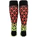 adidas Metro 4 Soccer Socks (1-Pair), Black/Solar Red/Semi Solar Slime/Solar Green Print, Medium