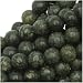 Dark Green Serpentine Russian Jade Round Beads 4mm/15.5 Inch Strand