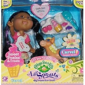 Ethnic Cabbage Patch Kids 25th Anniversary Lil' Sprouts Doll and Sweet Pony Daisy and Treats by