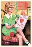 Happy Valentine's Father 12x18 Giclee on canvas
