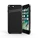 iPhone 8 Case / iPhone 7 Case, CaseCrown Telex 2-Piece Metallic PC & Geometric Print TPU Case (Black / Space Gray)