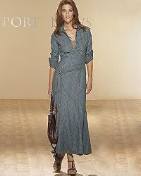 Newport News Denim Surplice Dress by Jeanology