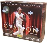 2006 Upper Deck Ovation Baseball Cards Unopened Hobby Box (18 packs/box, 5 cards per pack, 1 Spotlight Signature Autograph, 1 Ovation Apparel Jersey Card & 1 #ed Rookie in EVERY BOX!)