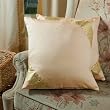 Golden Sari Cushion Covers / Saree Pillow covers 16 X 16 Inches