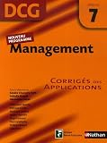 Revue Fernand Nathan  / Management Epreuve 7 - DCG - Corrigés des applications