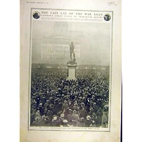 1917 WAR-LOAN WW1 RALLY TRAFALGAR SQUARE LONDON
