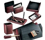 Millennium Leather Chief's 8-Piece Desk Set CL Small Leather