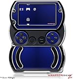 PSPgo Skin and Screen Protector Kit - Carbon Fiber Blue and Chrome fits Son ....