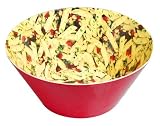 Large Pasta Print Melamine Bowl