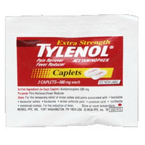 Tylenol(R) Extra-Strength, 2-Caplet Dosage, Box Of 50