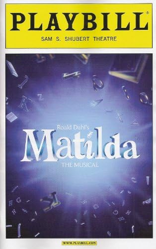 Roald Dahl's Matilda the Musical Playbill May 2013 on Broadway Color with Bertie Carvel Karen Aldridge Gabriel Ebert Lesli Margherita Lauren Ward
