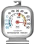 Cook Rite, 90302, Refrigerator/Freezer Thermometer, Stainless Steel