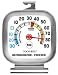 Cook Rite, 90302, Refrigerator/Freezer Thermometer, Stainless Steel