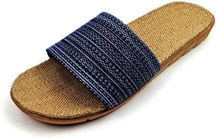 SunshineSeabeach Mens Indoor Slippers Flax(Yzniuzai/7-7.5)