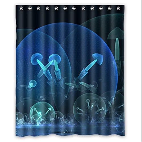 Fashion glittery mushroom PEVA Shower Curtain,Bathroom decor 60" x 72"