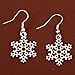 YAZILIND Snowflakes Shape Ear Wire Hook Dangle Earrings