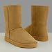 OK31 Faux Fur Micro Suede Winter Bootie Boots Chestnut Tan