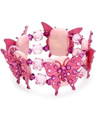 Tarina Tarantino "Iconic Classics" Tarina Pink Lucite Butterfly Cuff Bracelet