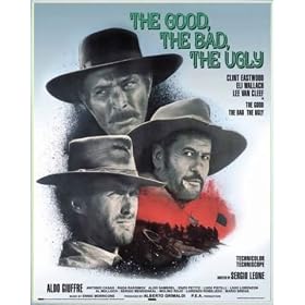 Le Bon, La Brute Et Le Truand Mini Poster et Cadre (Plastique) - Clint Eastwood I (50 x 40cm)