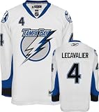 Vincent LeCavalier Jersey: Reebok White #4 Tampa Bay Lightning Premier Jersey