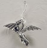 51uHcbnawyL. SL160  A Little Dragon in Sterling Silver A SINGLE EARRING! Why buy a pair when one will do?