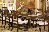 Dining Table - Traditional Style Dark Cherry Finish