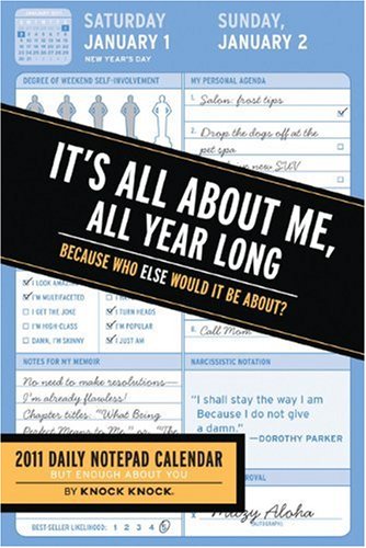 All About Me, All Year Long 2011 Notepad Calendar