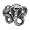 Size 10 - Inox Jewelry Cobra Snake 316L Stainless Steel Ring
