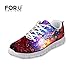 FOR U DESIGNS Fashion Galaxy Print Men's & Women's Breathable Light Weight Lace Up Sneakers Running Shoes