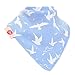 Zippy Fun Baby and Toddler Bandana Bib - Absorbent 100% Cotton Front Drool Bibs with Adjustable Snaps (4 Pack Gift Set) Boys Nautical Blues