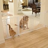 Carlson Maxi Extra Tall Walk-Thru Gate with Pet Door