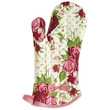 Jessie Steele Print Oven Mitt - Spring Floral Red