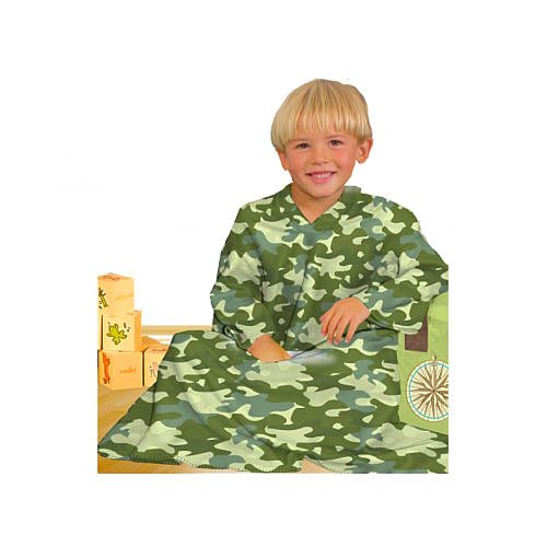 Cuddlie Baby and Toddle Boy Wearable Blanket with Cozy Bag Size 50 in X