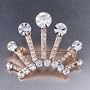 Swarovski Crystal Cinnamon Crown Clear Crystal Brooches And Pins