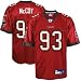Gerald McCoy Jersey: Reebok Red #93 Tampa Bay Buccaneers Replica Jersey - XX-Large