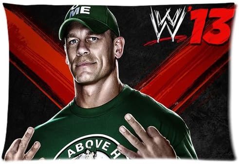 John Cena Zippered Pillowcase, Size 20X30 inches, Printed on Two Sides