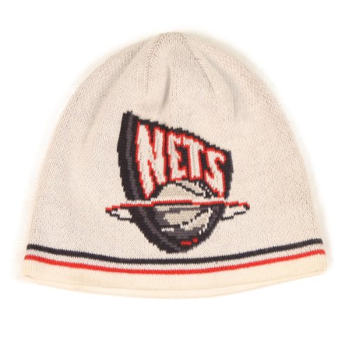 New Jersey Nets Digital Logo Knit Beanie (Uncuffed)