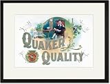 Black Framed/Matted Print 17x23, Quaker Quality