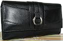 New ladies Visconti large Heritage black leather purse wallet CR7
