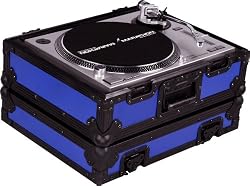Marathon Flight Road Black Series Case MA-1200Blkblue Heavy Duty Turntable Deluxe Case Fits Technics 1200 & Other Turntables (Blue)