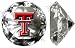 Texas Tech Raiders Logo On A 4 Diamond Glass. Jewelry Box Included